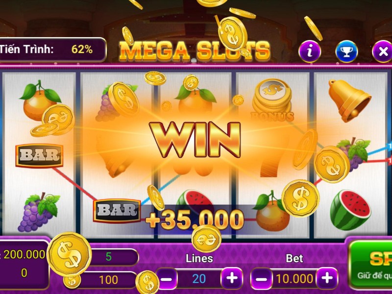Hình ảnh màn hình game nổ hũ 789 win hiển thị dòng chữ 'Jackpot' và số tiền thắng lớn